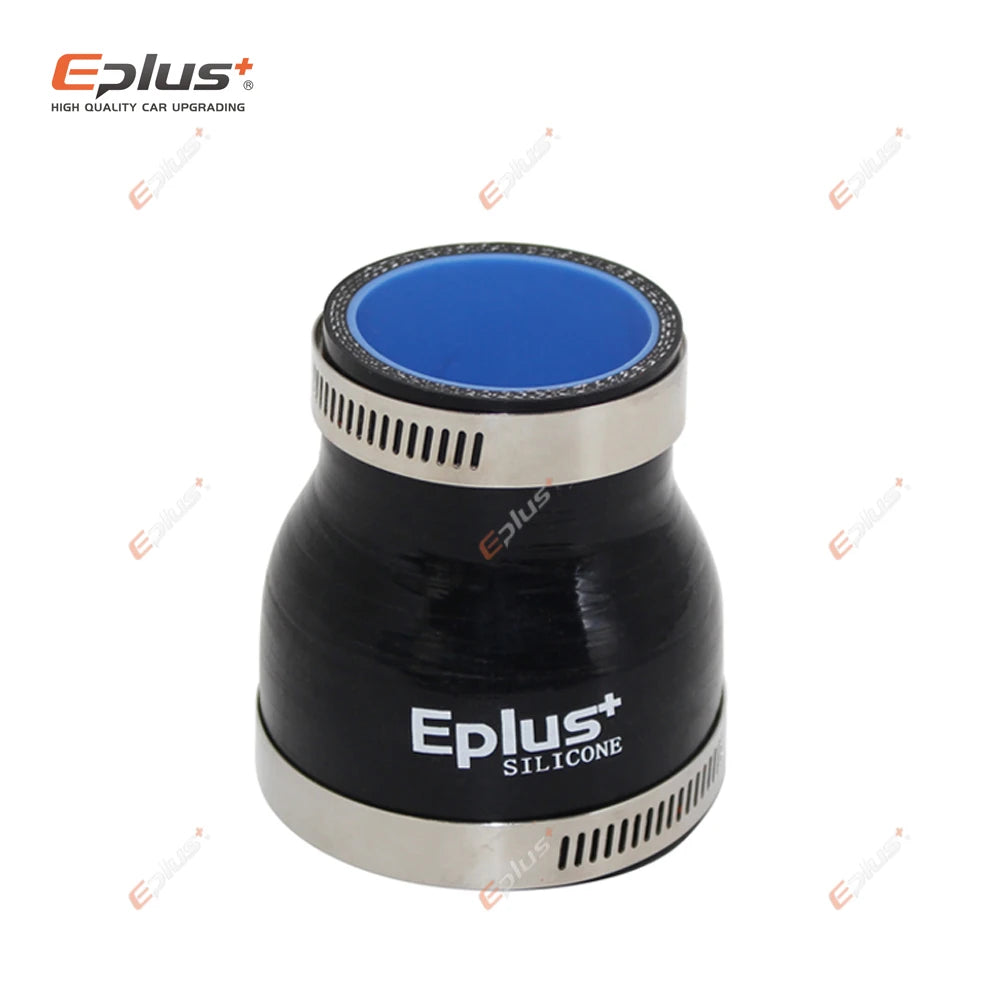 EPLUS Universal Silicone Tubing Hose Straight Big To Small Connector Car Intercooler Turbo Intake Pipe Coupler Black Multi Size