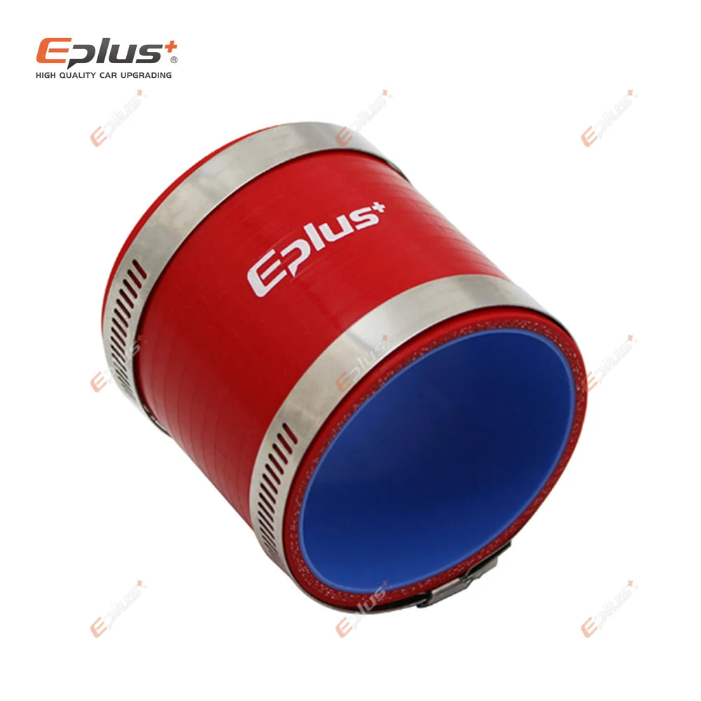 EPLUS Universal Silicone Tubing Hose Straight Connector Car Intercooler Turbo Intake Pipe Coupler Red Length 76mm Multi Size