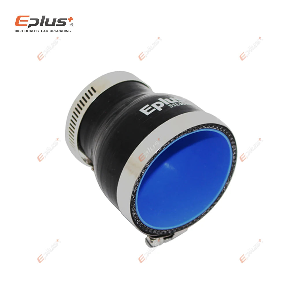 EPLUS Universal Silicone Tubing Hose Straight Big To Small Connector Car Intercooler Turbo Intake Pipe Coupler Black Multi Size