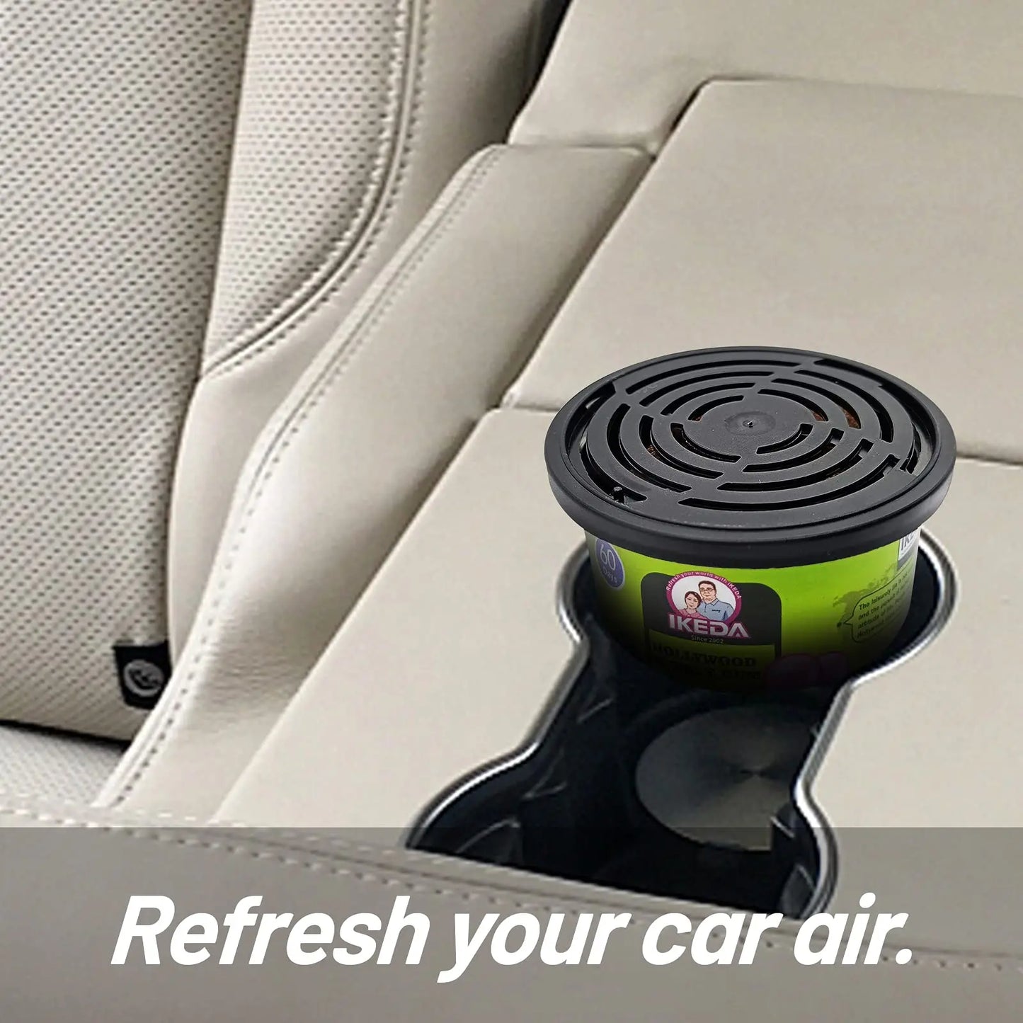 Car Air Freshener: 12 kinds Scent | Organic Cans | Odor Eliminator Essential | Long-Lasting | Strong Fragrance | For Home