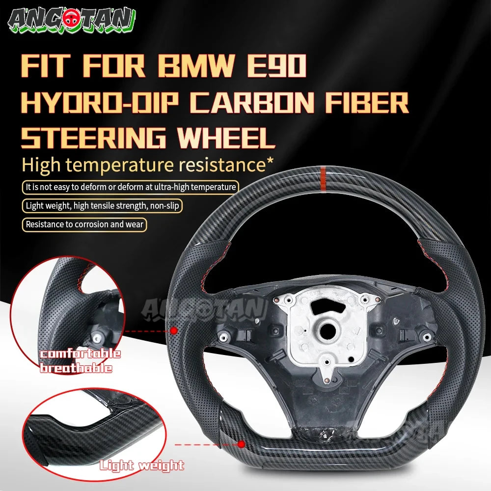 Hydro Dip Print Carbon Fiber Steering Wheel For Bmw E89 E90 2005-2012 E91 2006-2012 E92 E93 2007-2012 Steering Wheel Leather