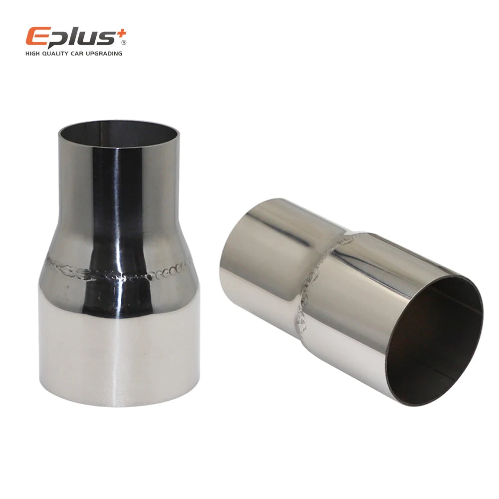 Universal Stainless Steel Straight Adapter Reducer Car Motorcycle Exhaust Muffler Pipeline Welded Pipe Multiple Sizes Available