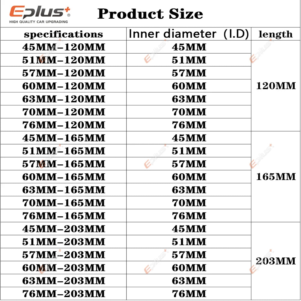 EPLUS Car Exhaust Tube Telescopic Flexible Connection Braid Bellows Stainless Steel Muffler Pipe Connector Welded Universal