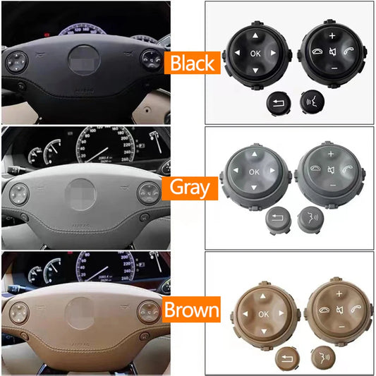 Car Multi-function Steering Wheel Control Switch Push Button Keys For Mercedes Benz W221 W216 S CL Class S300 S350 S400 S600