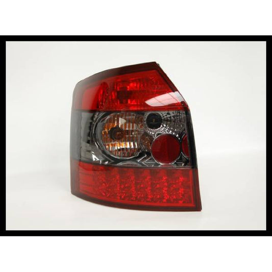 Set Of Rear Tail Lights Audi A4 2001 SW Led Red Smoked