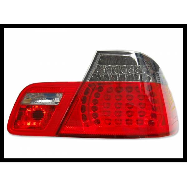 Set Of Rear Tail Lights BMW E46 2003-2005 2-Door Led Red/Smoked